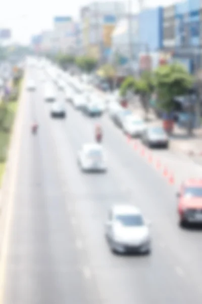 Offuscata di auto su strada — Foto Stock