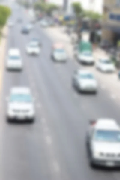 Blurred of car on road — Stock Photo, Image