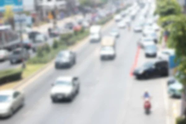 Embaçado de carro na estrada — Fotografia de Stock