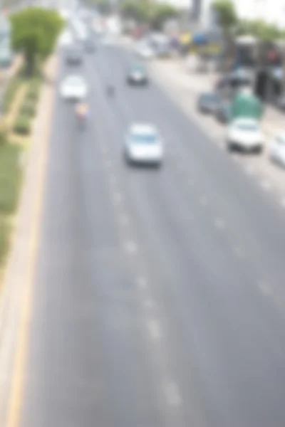 Blurred of car on road — Stock Photo, Image