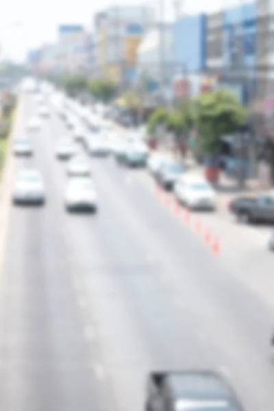 Blurred of car on road — Stock Photo, Image