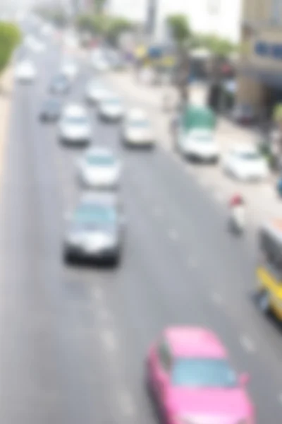 Blurred of car on road — Stock Photo, Image