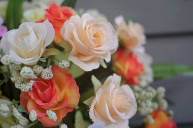 Yapay çiçek güzel vintage güller