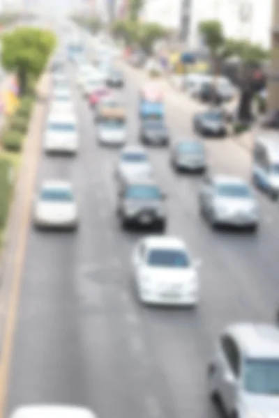 Embaçado de carro na estrada — Fotografia de Stock