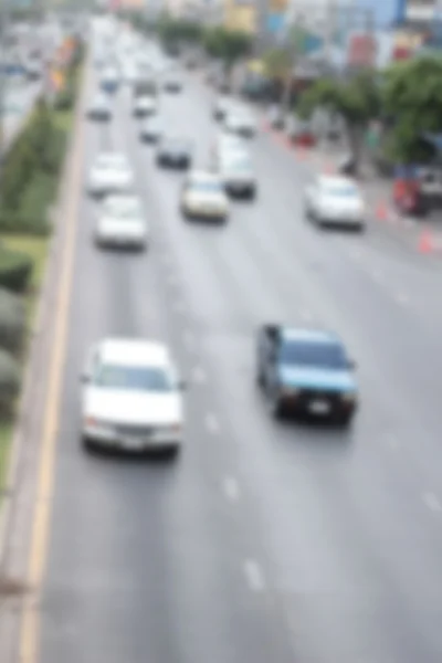 Embaçado de carro na estrada — Fotografia de Stock