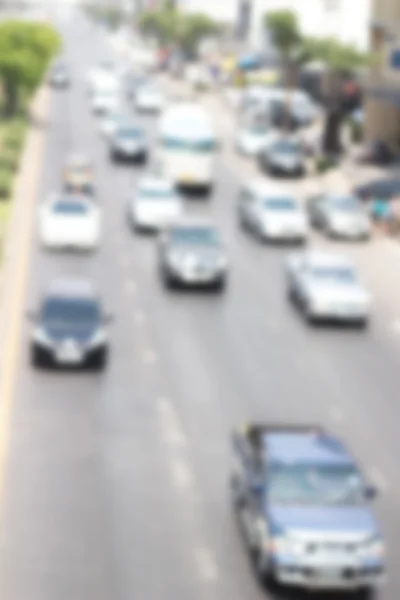 Offuscata di auto su strada — Foto Stock