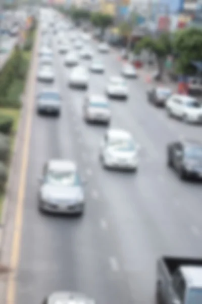 Embaçado de carro na estrada — Fotografia de Stock