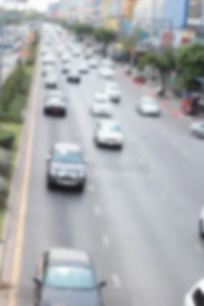 Offuscata di auto su strada — Foto Stock