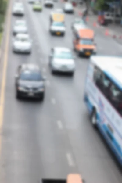 Auto auf Straße verwischt — Stockfoto