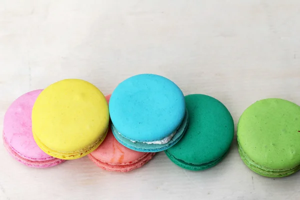 Macarrones franceses multicolor es delicioso —  Fotos de Stock
