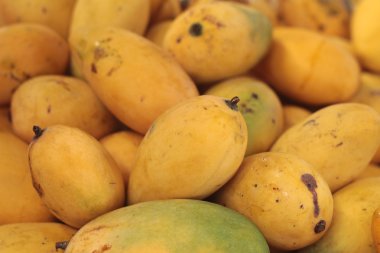 Markette olgun mango