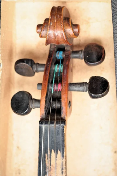 Close-up violino em estilo vintage — Fotografia de Stock