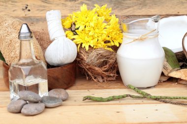 Hindistan cevizi ve süt, yağ coco organik sağlıklı gıda ve güzellik için 