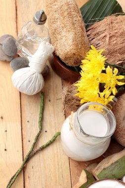 Hindistan cevizi ve süt, yağ coco organik sağlıklı gıda ve güzellik için 