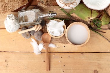 Hindistan cevizi ve süt, yağ coco organik sağlıklı gıda ve güzellik için 