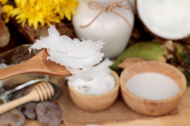 Hindistan cevizi ve süt, yağ coco organik sağlıklı gıda ve güzellik için 