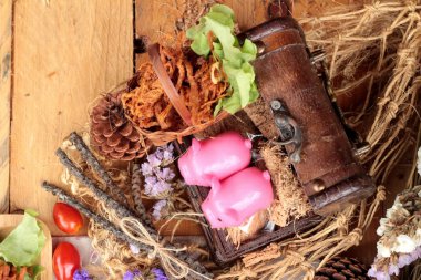 Kuru Kızartma domuz eti şeritler halinde.