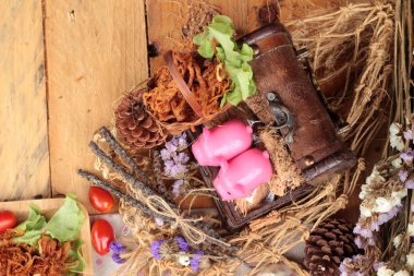 Kuru Kızartma domuz eti şeritler halinde.