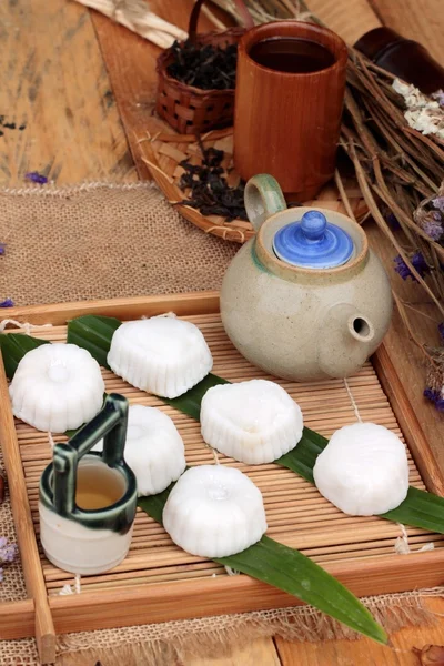 Mochi Jepang hidangan penutup kedelai kedelai lezat . — Stok Foto