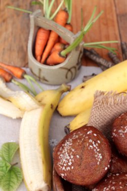 Muzlu Kek lezzetli ve olgun muz.