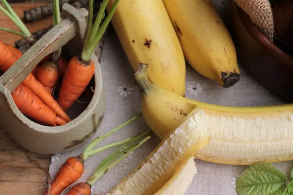 Banana cake of delicious and  banana ripe. — Stock Photo, Image