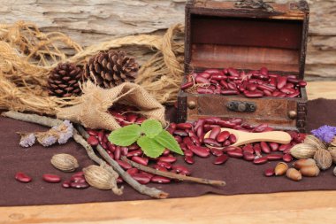 Yemek pişirmek için Kuru Barbunya.