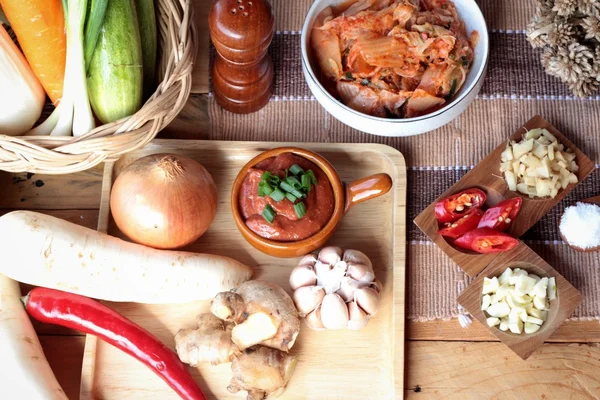 Kimchi de comida coreana tradicional . —  Fotos de Stock