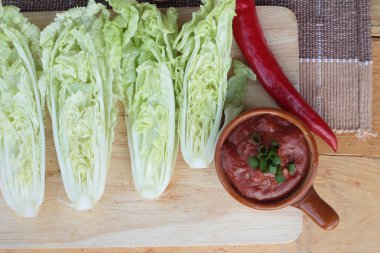 Kimchi Koreli gıda geleneksel.