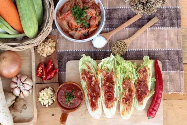 Kimchi koreanisches Essen traditionell. — Stockfoto