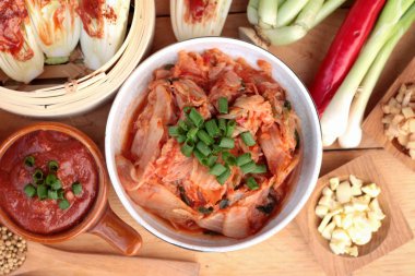 Kimchi Koreli gıda geleneksel.