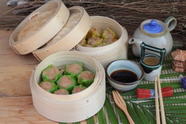 Çin böreği sıcak çay lezzetli haşlanmış