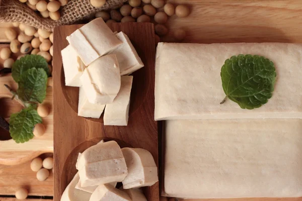 Tofu pro vaření a sóji. — Stock fotografie