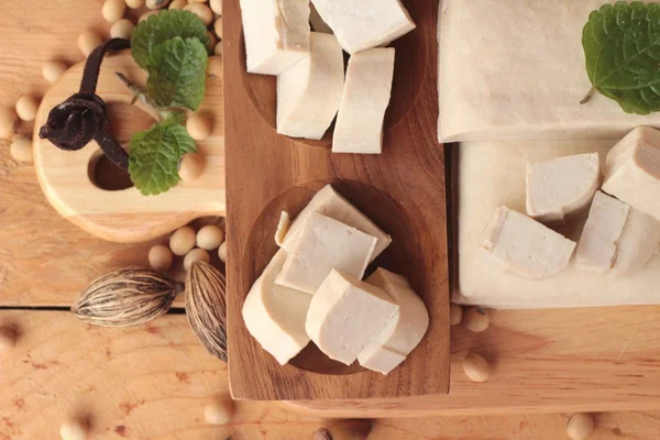 Tofu pro vaření a sóji. — Stock fotografie