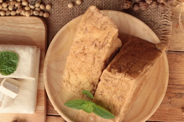 Tofu yemek ve soya tohumu için. — Stok fotoğraf