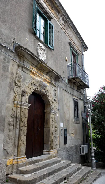 Antiguo Palacio Giuffre Naso Sicilia Italia — Foto de Stock