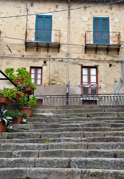 意大利西西里古老的纳索古城 — 图库照片