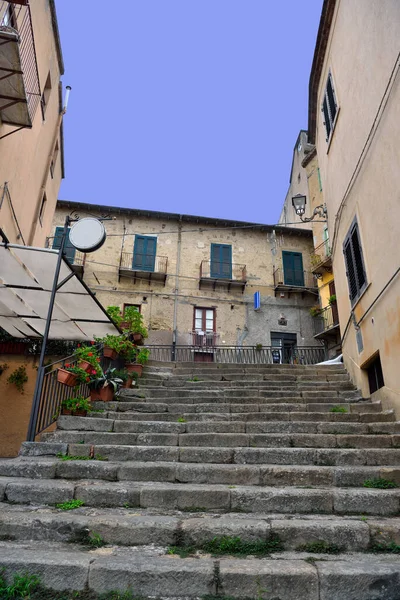 Die Antike Altstadt Von Naso Sizilien Italien — Stockfoto