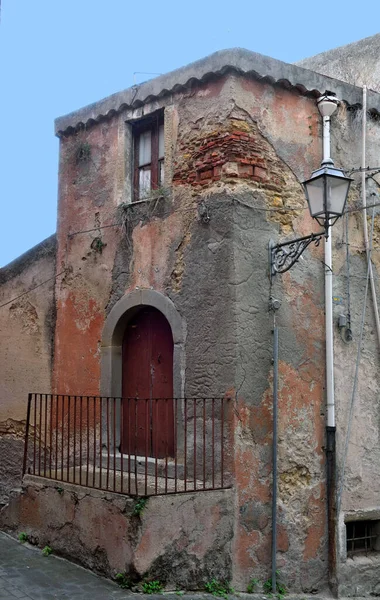 Centro Histórico Naso Con Sus Antiguas Casas Sicily Italia — Foto de Stock