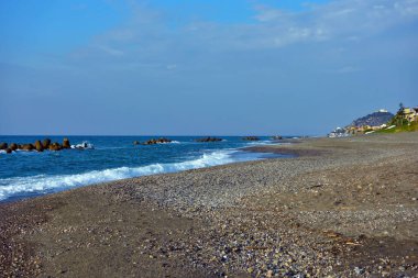 Capo d 'Orlando Messina plajı Sicilya İtalya