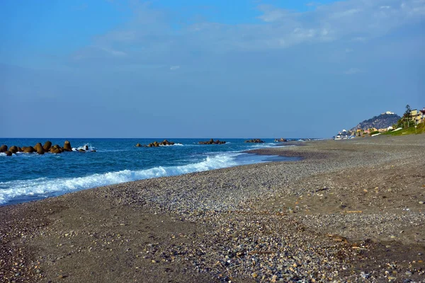 Beach Capo Orlando Messina Sicily Italy — стоковое фото