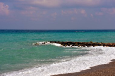 Capo d 'Orlando plajı, Messina, İtalya