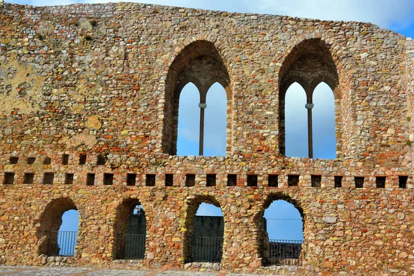 Normann Kastély Romjai San Marco Alunzióban Szicíliában — Stock Fotó