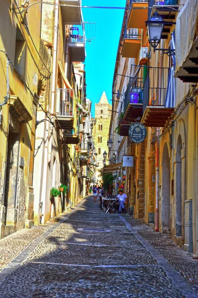 Historic Center Village Sep 2020 Cefal Italy — Stock Photo, Image