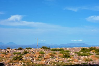 Capo d 'Orlando uçurumları ve Aeolian Adaları