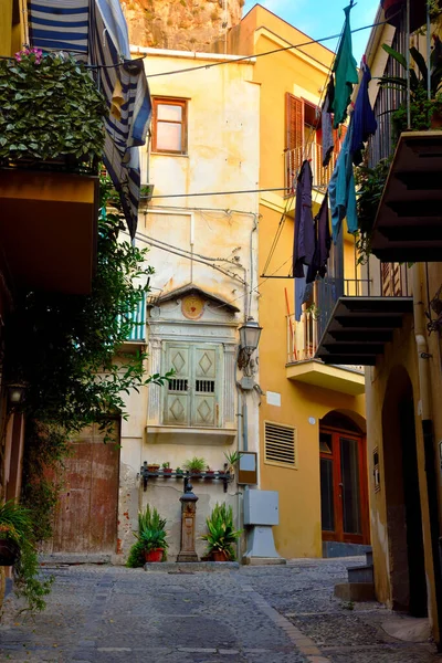 Centro Histórico Cefalu Sicilia Italia — Foto de Stock