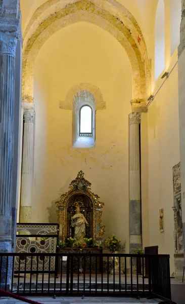 Interior Basílica Catedral Transfiguração Estilo Árabe Normando Bizantino Setembro 2020 — Fotografia de Stock