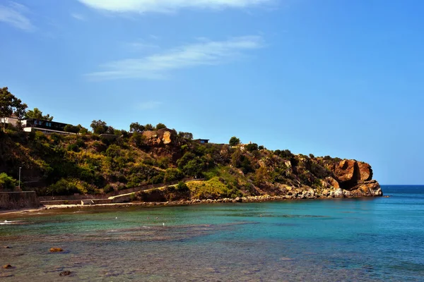 Blick Auf Die Küste Von Cefalu Sizilien Italien — Stockfoto