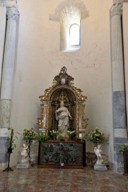 Bizans Arap-Norman stilinde Başkalaşım Katedrali 25 Eylül 2020 Cefalu İtalya