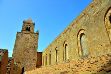 Başkalaşım Cefalu Sicilya İtalya 'nın Bazilika Katedrali