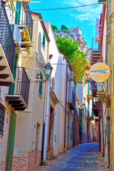 Centro Storico Cefalù Sicilia Italia — Foto Stock